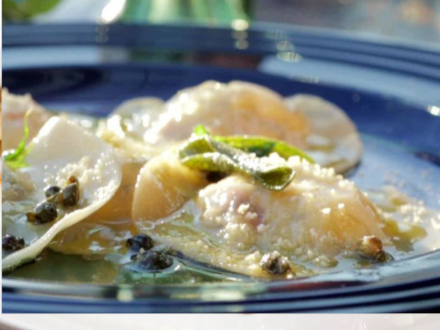 Lobster Ravioli in Lemon Sauce