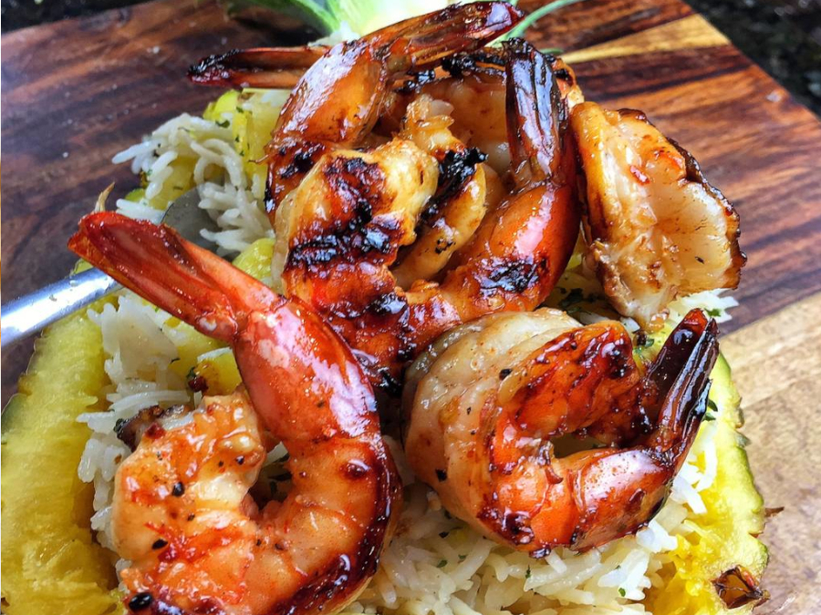 Tequila lime grilled shrimp